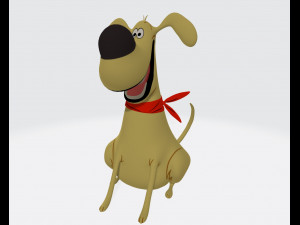 Labrador Retriever Cartoon Ready to Print 3D Baskı Modeli