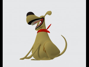 Labrador Retriever Cartoon Ready to Print 3D Baskı Modeli