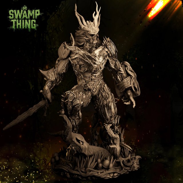 The Swamp Thing Ready to Print 3D 프린트 모델 .c4d .max .obj .3ds .fbx .stl .blend 