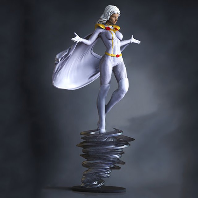 Xmen Storm Figurines Ready to Print 3D-Druckmodell .c4d .max .obj .3ds .fbx .stl .blend 