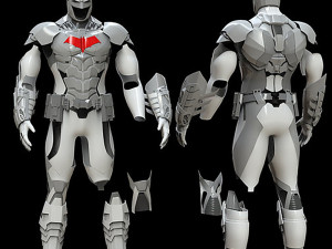 Full Body Batman Batsuit Armor from Arkham Knight 3D 打印模型