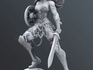 Wonder Woman Fanart Ready to Print 3D Принт Модель
