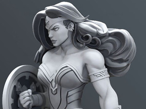 Wonder Woman Fanart Ready to Print 3D Принт Модель
