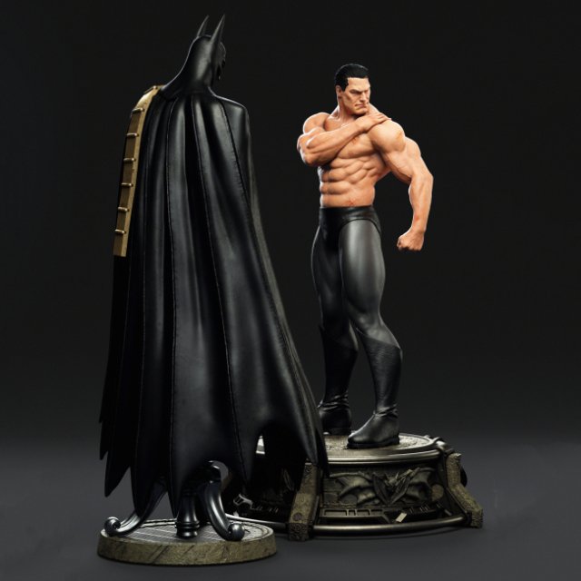 Batman Washed Miniatures Ready to Print Modèles 3D en vedette .c4d .max .obj .3ds .fbx .stl .blend
