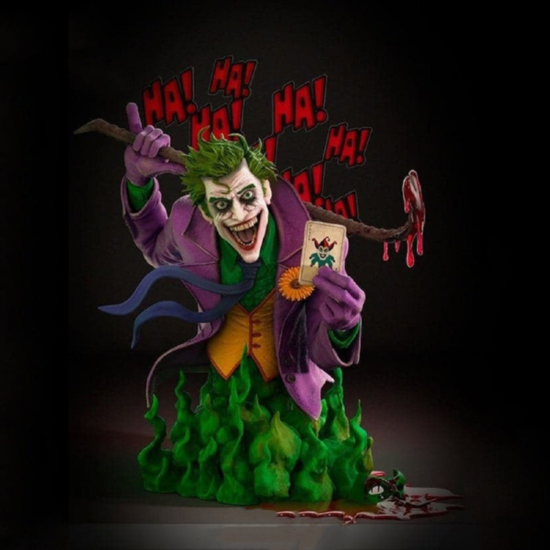Joker Bust Ready to Print 3Dプリントモデル .c4d .max .obj .3ds .fbx .stl .blend 