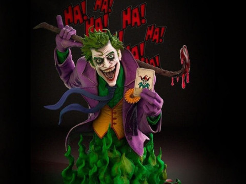 Joker Bust Ready to Print 3D 打印模型