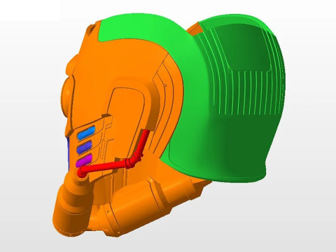 Star Lord Helmet Star-Lord Guardians of The Galaxy 3D Printable Model 3D-Druckmodell
