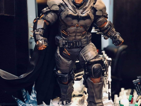Batman Arkham Origins XE Suit Figurines 3Dプリントモデル