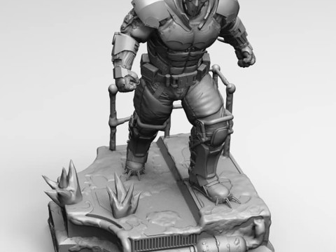 Batman Arkham Origins XE Suit Figurines 3Dプリントモデル