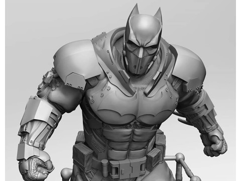 Batman Arkham Origins XE Suit Figurines 3Dプリントモデル