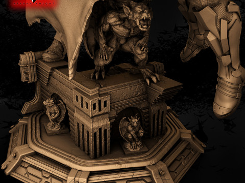 Batman Arkham Knight vs Villain Statue 430mm STL Ready to Print 3D-printmodel