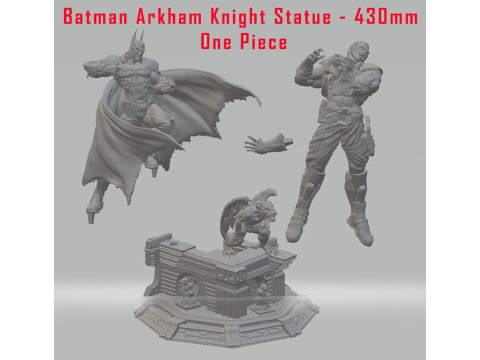 Batman Arkham Knight vs Villain Statue 430mm STL Ready to Print 3D-printmodel