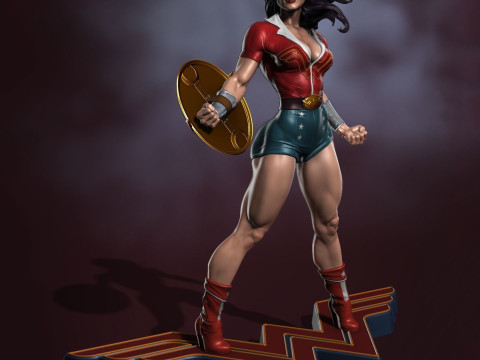 Wonder Woman from DC Ready to Print 3D 打印模型