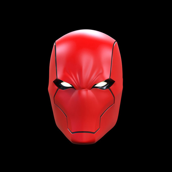 Red Hood Helmet Ready to Print Modello di stampa 3D .c4d .max .obj .3ds .fbx .stl .blend 