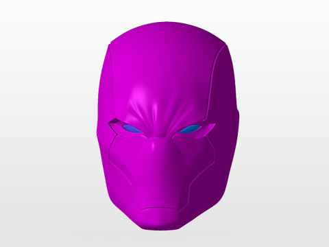 Red Hood Helmet Ready to Print Modello di stampa 3D