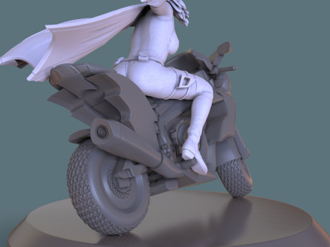 Batgirl Sculptures 180mm Ready to Print 3D-printmodel