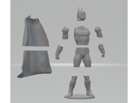 Batman Figurines DC Comic Ready to Print 3D Baskı Modeli