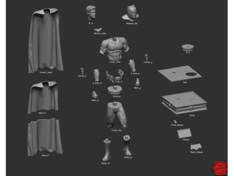 Batman Arkham Knigh Statues 30cm - 12in Ready to Print Modelo de Impressão 3D