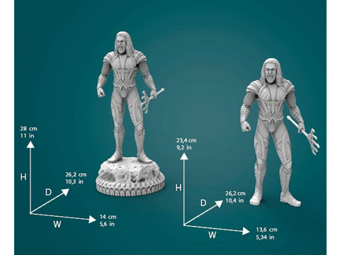 Aquaman Figurines Ready to Print 3D Print Model
