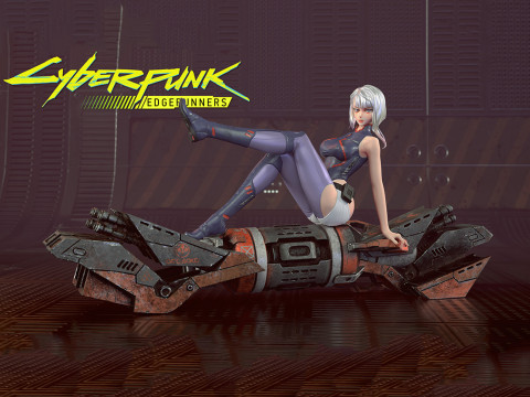 Cyberpunk Edgerunner Lucy Figure STL Ready to Print 3D 打印模型