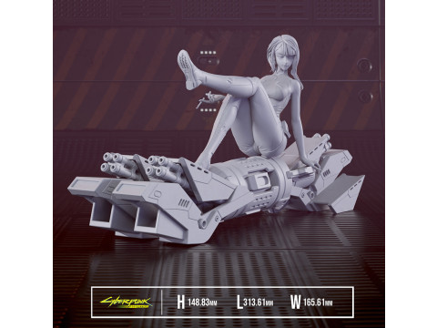 Cyberpunk Edgerunner Lucy Figure STL Ready to Print Modèles 3D en vedette