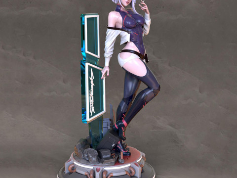 Sexy Lucy CyberPunk Edge Runners Figure STL Ready to Print 3D 打印模型