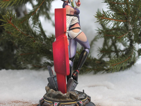 Sexy Lucy CyberPunk Edge Runners Figure STL Ready to Print 3D-Druckmodell