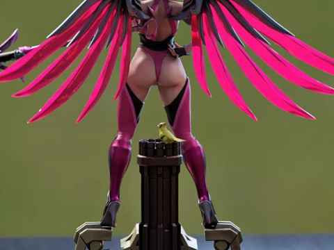 Momoji Mercy Figure STL Ready to Print Modelo de Impressão 3D