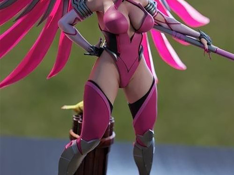 Momoji Mercy Figure STL Ready to Print Modelo de Impressão 3D