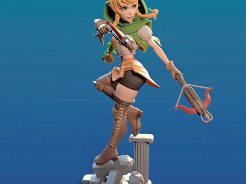 Linkle Hyrule Warriors Ready to Print 3D 打印模型