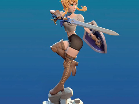 Sexy Linkle Hyrule Warriors Ready to Print 3D 打印模型