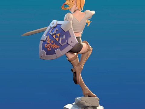 Sexy Linkle Hyrule Warriors Ready to Print 3D Print Model