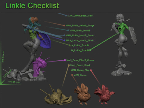 Sexy Linkle Hyrule Warriors Ready to Print 3D Print Model