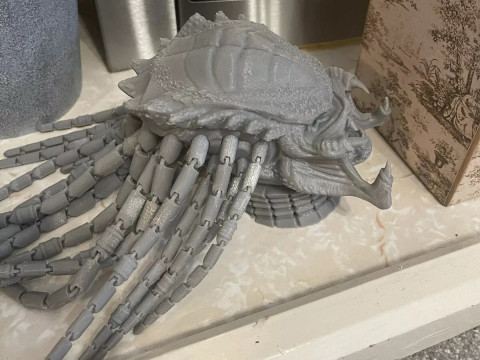Predator Head with Dreadlocks STL 3D Print Files Model Cetak 3D