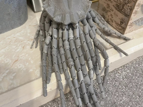 Predator Head with Dreadlocks STL 3D Print Files Model Cetak 3D