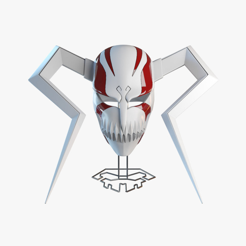 Bleach Ichigos Hollow Mask STL 3D Print Files Model do druku 3D .c4d .max .obj .3ds .fbx .stl .blend