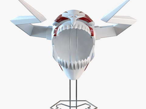 Bleach Ichigos Hollow Mask STL 3D Print Files Model do druku 3D