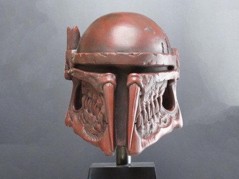 Boba Fett Skull Helmet STL 3D Print Files 3D Baskı Modeli