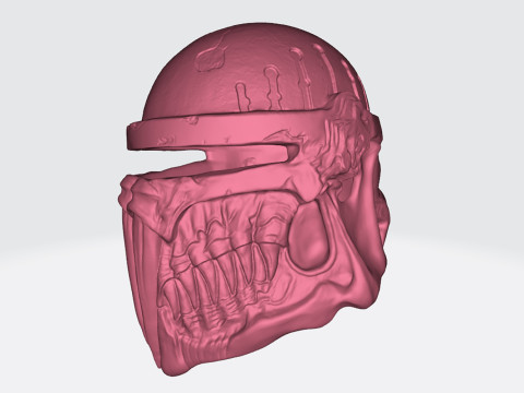 Boba Fett Skull Helmet STL 3D Print Files 3D Baskı Modeli