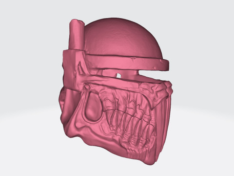 Boba Fett Skull Helmet STL 3D Print Files 3D Baskı Modeli