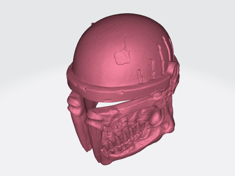 Boba Fett Skull Helmet STL 3D Print Files 3D Baskı Modeli