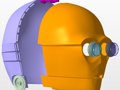 C-3PO The Empire Strikes Back ESB Full Body Armor Suit STL 3D Print Files 3D Print Model