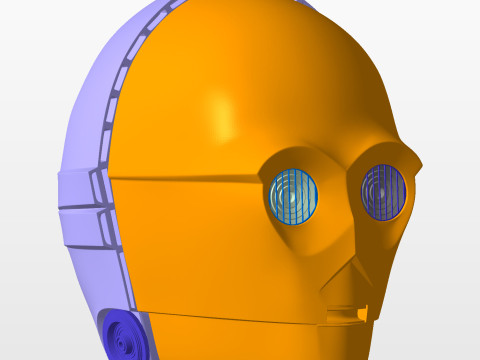 C-3PO The Empire Strikes Back ESB Full Body Armor Suit STL 3D Print Files 3D Print Model