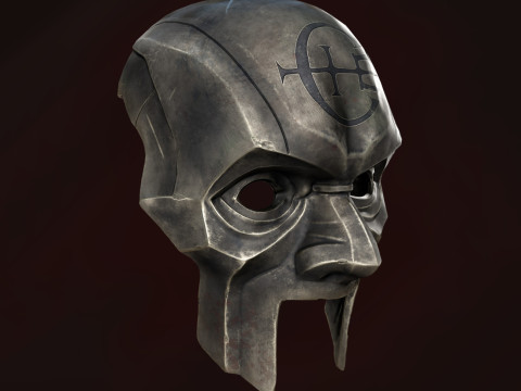 Dishonored 2 Abbey Overseer Mask Ready to Print 3D 打印模型