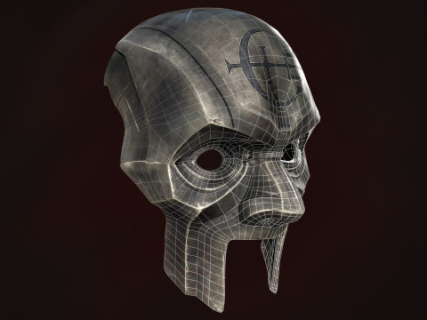 Dishonored 2 Abbey Overseer Mask Ready to Print 3D Принт Модель