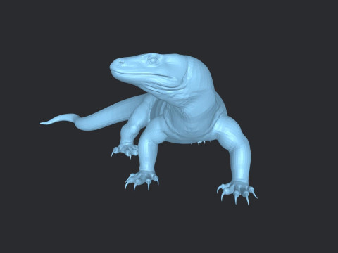 Komodo Dragon Ready to Print Modello di stampa 3D