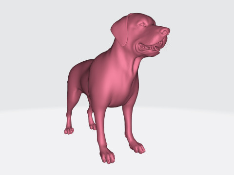Labrador Retriever Dog Ready to Print Modèles 3D en vedette