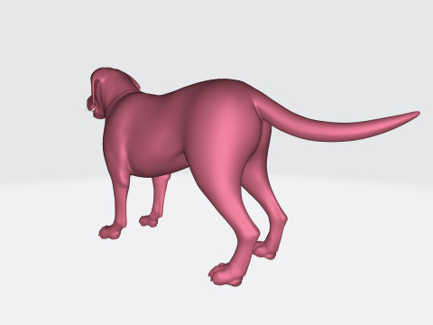 Labrador Retriever Dog Ready to Print Modèles 3D en vedette