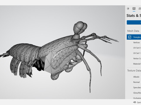 Mantis Shrimp Ready to Print 3D Print Model