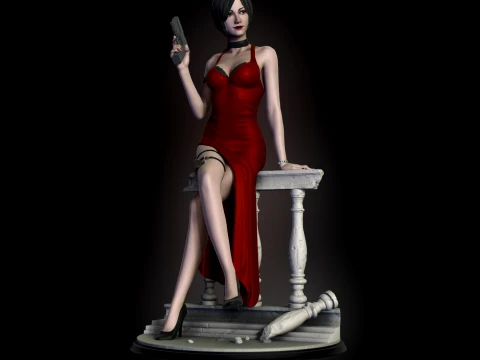 Ada Wong Resident Evil Figure 3D Print Model 3D Print Model